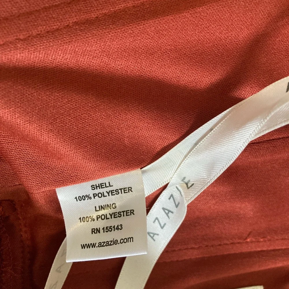 Azazie Yola Rust Bridesmaid Dress - Picture 10 of 10